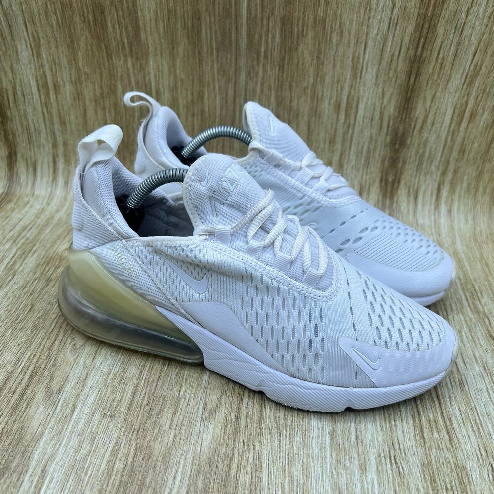 Nike Air Max 270 Women's Size 7.5 Youth 6Y White Shoes Sneakers 943345-103